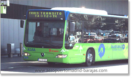 Imagen Bus Tránsito entre terminales en Madrid-Barajas