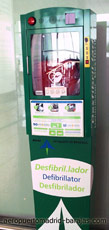 Defibrillator or Heart Rescue Area at Madrid Barajas